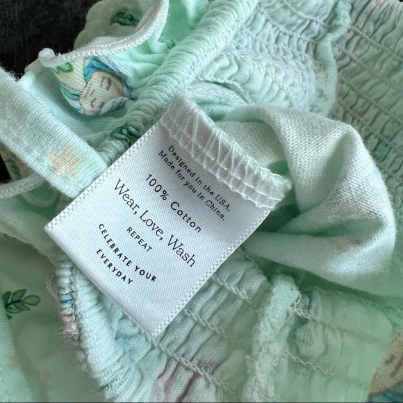 Sweet Honey Mermaid Smocked Romper Size 12 Months - Picture 5 of 8